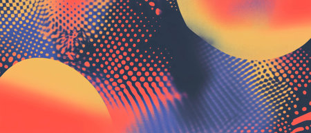 Vibrant abstract pattern showcasing harmonious colors and fluid shapes in dynamic designの写真素材