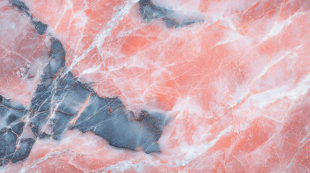 Glossy pink marble texture with abstract white veins for creative designの素材