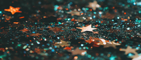 Overlay texture of shimmering stars creating a captivating and enchanting visual experienceの素材