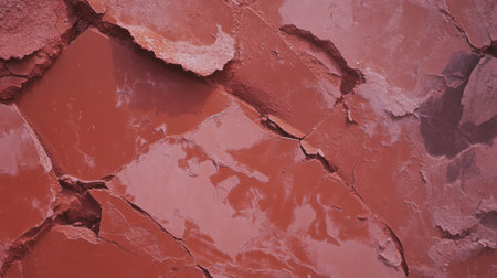 Abstract texture of dark rough clay wall with deep cracks for artistic designの素材