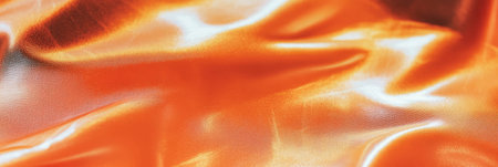 Bright orange leather with coarse grain and warm lighting for elegant banner designの素材