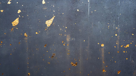 Luxurious concrete texture with gold leaf inclusions for elegant design projectsの素材
