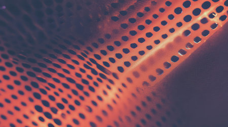 Abstract lo fi printer texture with perforations and holes for artistic designの素材