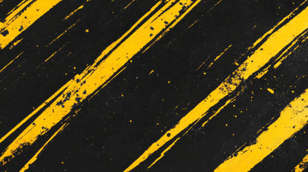 Chaotic grunge mustard texture design with bold contrasting stripesの素材