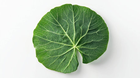 Realistic elephant ear leaf with text for natural design and decorationの素材