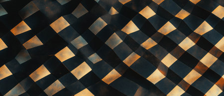 Symmetrical abstract pattern with balanced compositions in harmonious designの写真素材