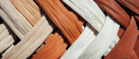 Textured woven pattern with subtle color variations creating an organic aestheticの素材