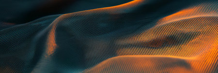 Textures of nylon mesh and plastic highlighted by smooth wood in a sports settingの素材