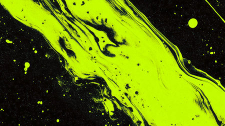 Vibrant lime grunge texture with high contrast overlay designの素材
