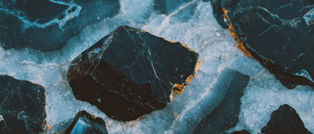 Intricate marble overlay texture showcasing dark and light contrasts for design and decor projectsの素材