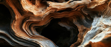 Abstract patterns created by driftwood showcasing natural textures and shapesの素材