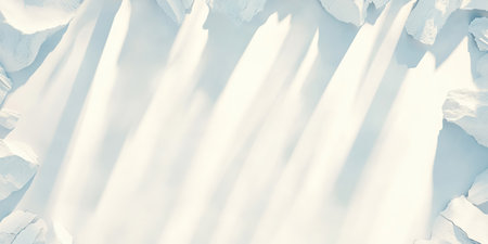 Contrast of gypsum crystals framing a blank space invites creativity and design opportunities