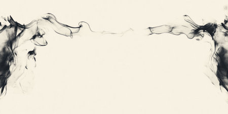 Banner design featuring empty space and ink for creative projects or announcementsの写真素材