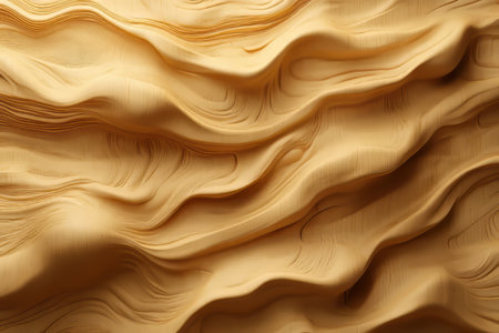 Beautiful 3D wood grain texture exhibiting deep grooves and organic patterns with smooth undulations...