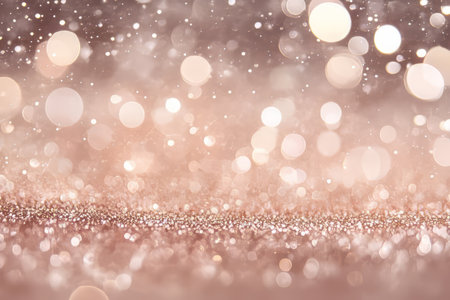 Soft bokeh lights create a dreamy atmosphere with blurred circles and sparkling details