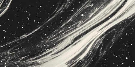 Cosmic ray visualizations showcasing intricate textures and patterns across a dark celestial...