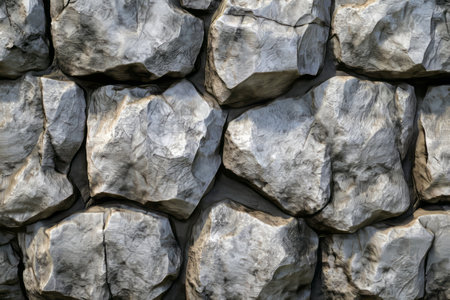 Textured 3D rock surface featuring rough stones and a natural stone-like appearance for various...