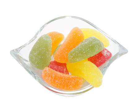 Marmalade bonbon on white backgroundの写真素材
