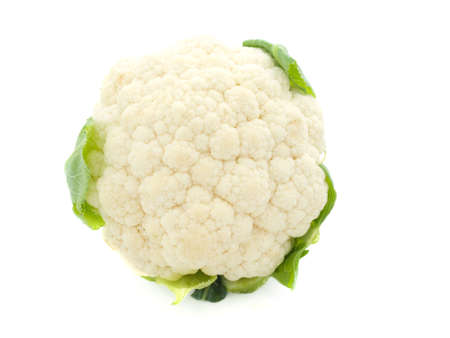 Cauliflower isolated on white background  の写真素材