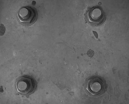  metal plate with bolt. An abstract backgroundの写真素材