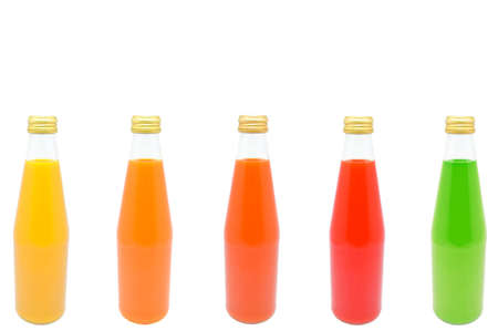 set  juice on a white backgroundの写真素材