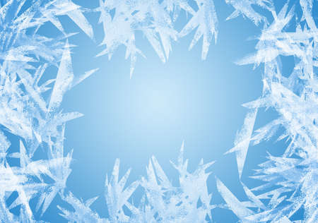 winter frameの写真素材