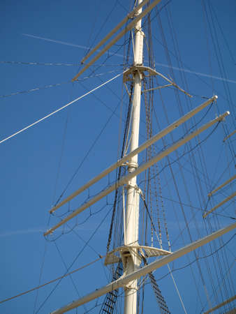  Mast of old sailing ship