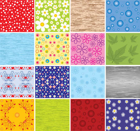 Collection of backgrounds. Vector.のイラスト素材