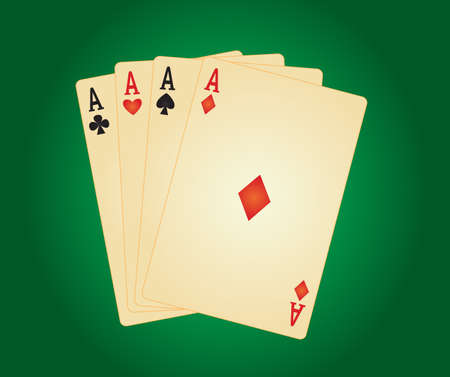 four aces.  illustrationのイラスト素材