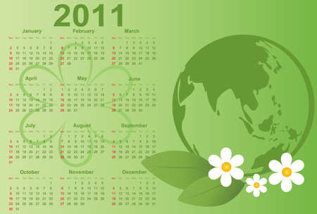 2011 Calendar. Abstract Background のイラスト素材