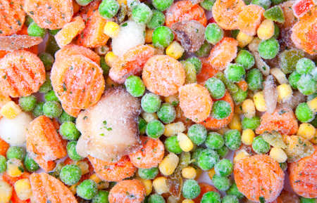 fresh frozen vegetable の写真素材