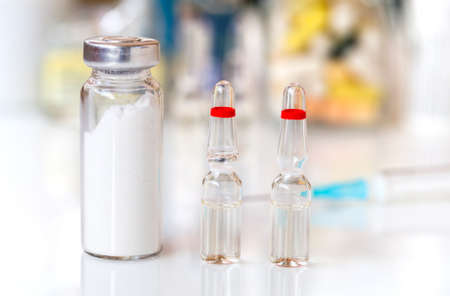 macro shot of ampoule