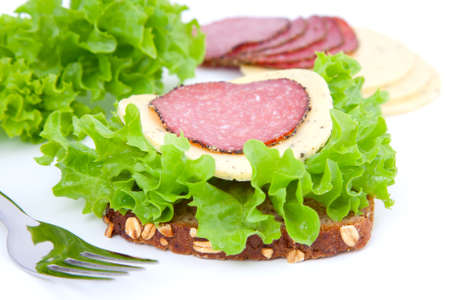 Close up of a healthy sandwichの写真素材