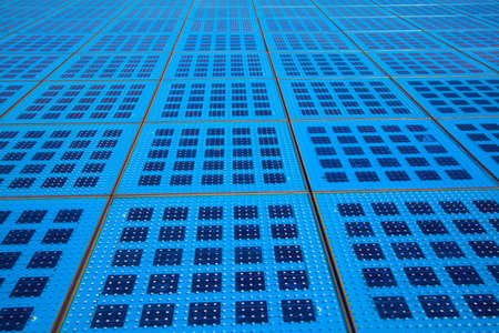 Solar panels on the waterfront in the background of Zadar, Croatia   Monument of Sun Salutation  ...