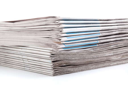 stack of Newspapersの写真素材