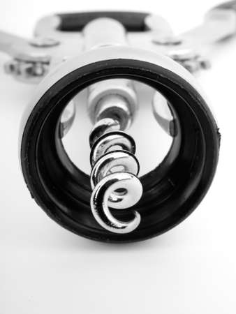 Macro of wing corkscrew isolated on white backgroundの写真素材