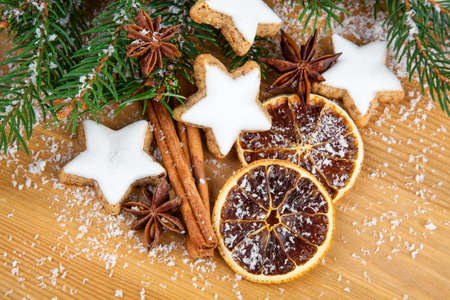 Christmas cookies with festive decoration