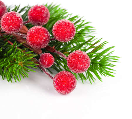 christmas decoration on white backgroundの写真素材