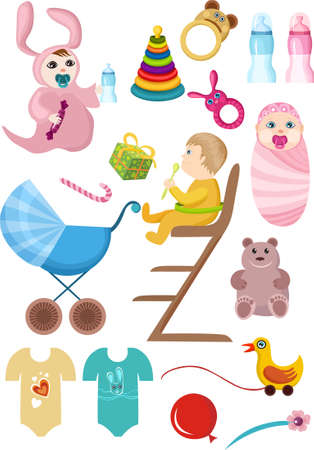 baby setのイラスト素材