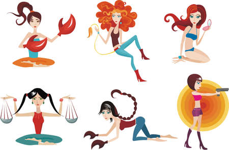  vector signs of zodiakのイラスト素材