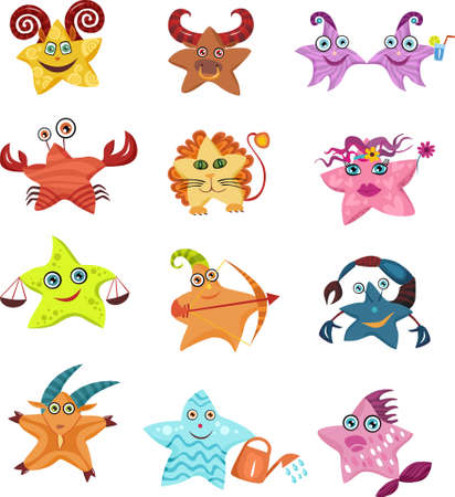  vector signs of zodiakのイラスト素材