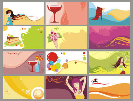 card setのイラスト素材