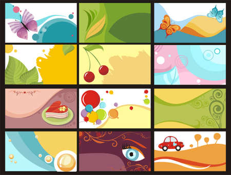 card setのイラスト素材