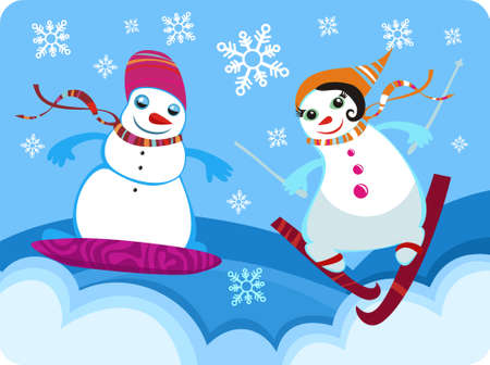  snowmanのイラスト素材