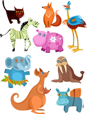 animal setのイラスト素材