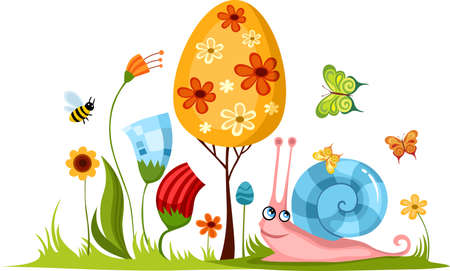 easter cardのイラスト素材