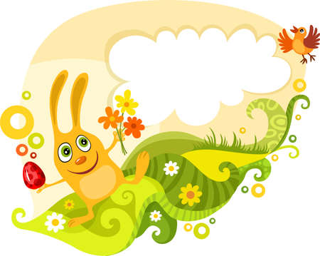  easter cardのイラスト素材