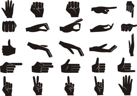 hand setのイラスト素材