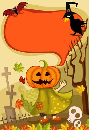 halloween cardのイラスト素材