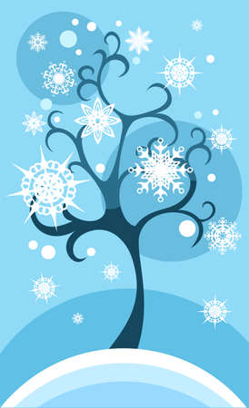 winter cardのイラスト素材